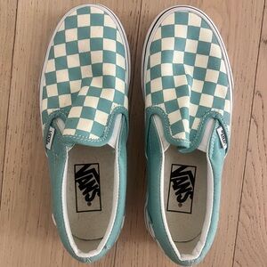 Brand New Vans Check Slip Ons